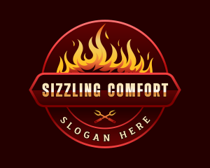 Sizzling Fire Cooking logo