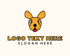 Kangaroo Joey Cartoon logo