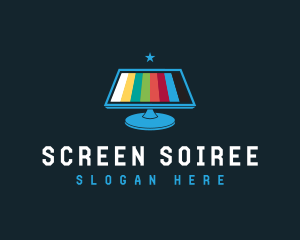 Screen Monitor Star logo design