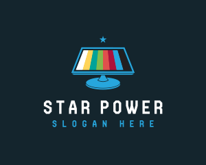 Screen Monitor Star logo design