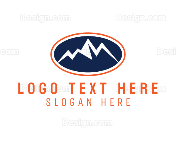 Mountain Range Trekking Logo