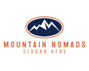 Mountain Range Trekking logo design