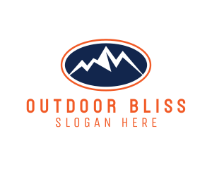 Mountain Range Trekking logo design