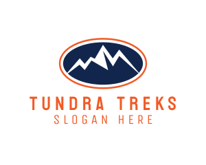 Mountain Range Trekking logo design