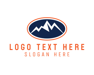 Range - Mountain Range Trekking logo design