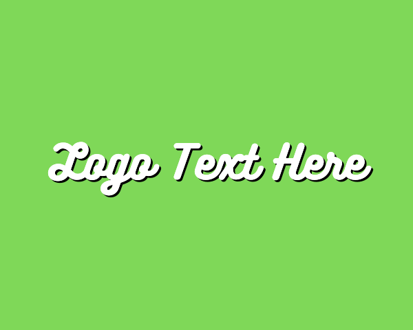 Font logo example 1