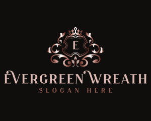 Stylish Royalty Wreath logo design