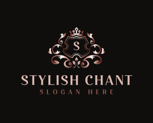 Stylish Royalty Wreath logo design