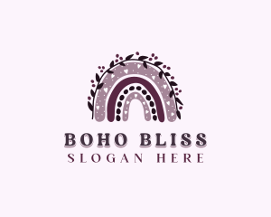 Maternal Boho Rainbow logo design