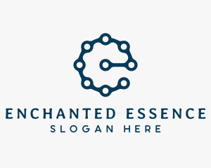 Bike Chain Letter E  logo design