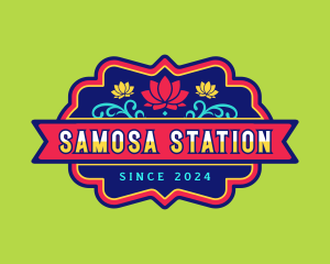 Indian Lotus Flower logo