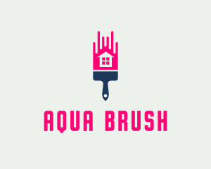 Paint Brush House  logo design