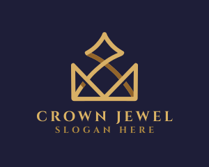 Gold Crown Luxury logo design