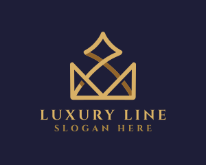 Gold Crown Luxury logo design