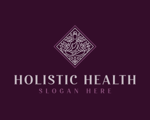 Holistic Yoga Meditation logo design