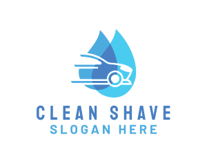 Car Cleaning Droplet logo design