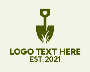 Green Shovel Grass  logo