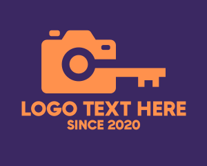 Photograph - Orange Camera Lock logo design