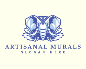 Wild Elephant Nature logo design