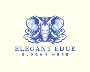 Wild Elephant Nature logo design