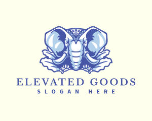 Wild Elephant Nature logo design