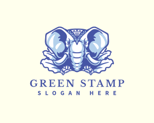 Wild Elephant Nature logo design