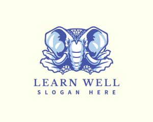 Wild Elephant Nature logo design