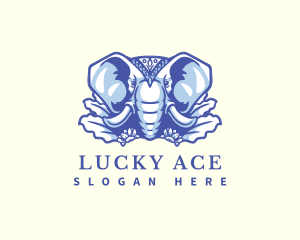 Wild Elephant Nature logo design