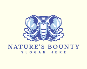 Wild Elephant Nature logo design