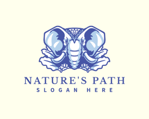 Wild Elephant Nature logo design