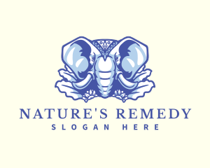 Wild Elephant Nature logo design