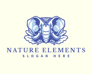 Wild Elephant Nature logo design