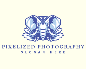 Wild Elephant Nature logo design