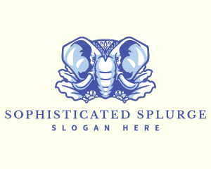 Wild Elephant Nature logo design