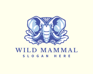 Wild Elephant Nature logo design