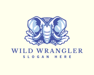 Wild Elephant Nature logo design