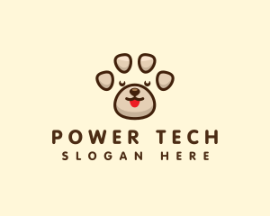 Cute Puppy Paw logo