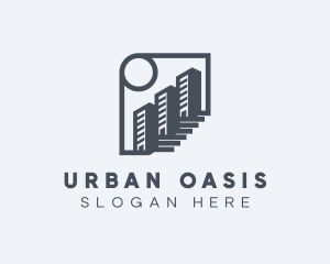 Office Building Towers logo design