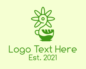 Green Flower Cafe logo