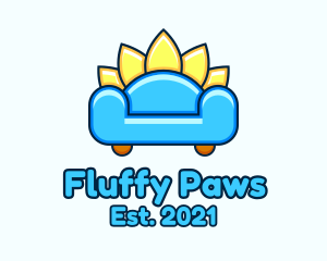 Cute Fluffy Sofa logo design