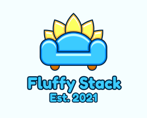 Cute Fluffy Sofa logo design