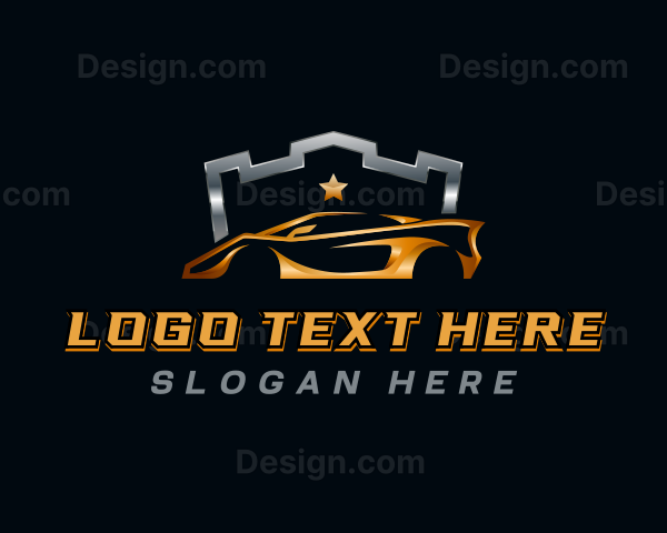 Automobile Racing Car Logo