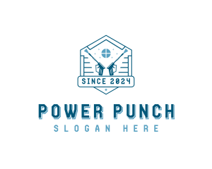 Power Washing Disinfection logo design