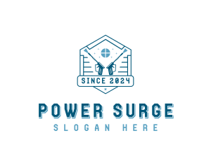 Power Washing Disinfection logo design