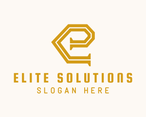 Generic Pipe Letter E Business logo design