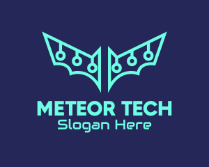 Digital Tech Bat logo design