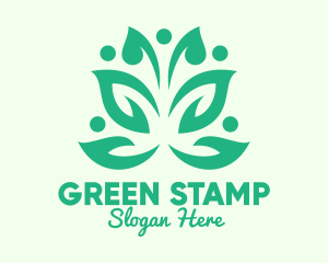 Green Environmental Community logo design