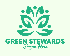 Green Environmental Community logo design