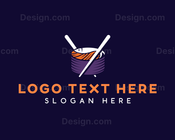 Sushi Japanese Cuisine Logo