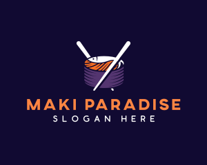 Sushi Japanese Cuisine logo design